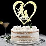 Pirates and Mermaid Theme Wedding Cake Topper, Mr & Mrs Wedding Party Decorations, Bride and Groom,