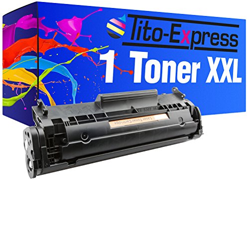 Tito-Express Platinum Series 1x Tóner XXL Black Compatible con HP Q2612A 12A Laserjet 1010 1012 1015 1018 1020 1022-N NW 1028 3015-AIO 3020-AIO 3030-AIO 3050-Z 3052 3055 M1005-MFP M1319-F
