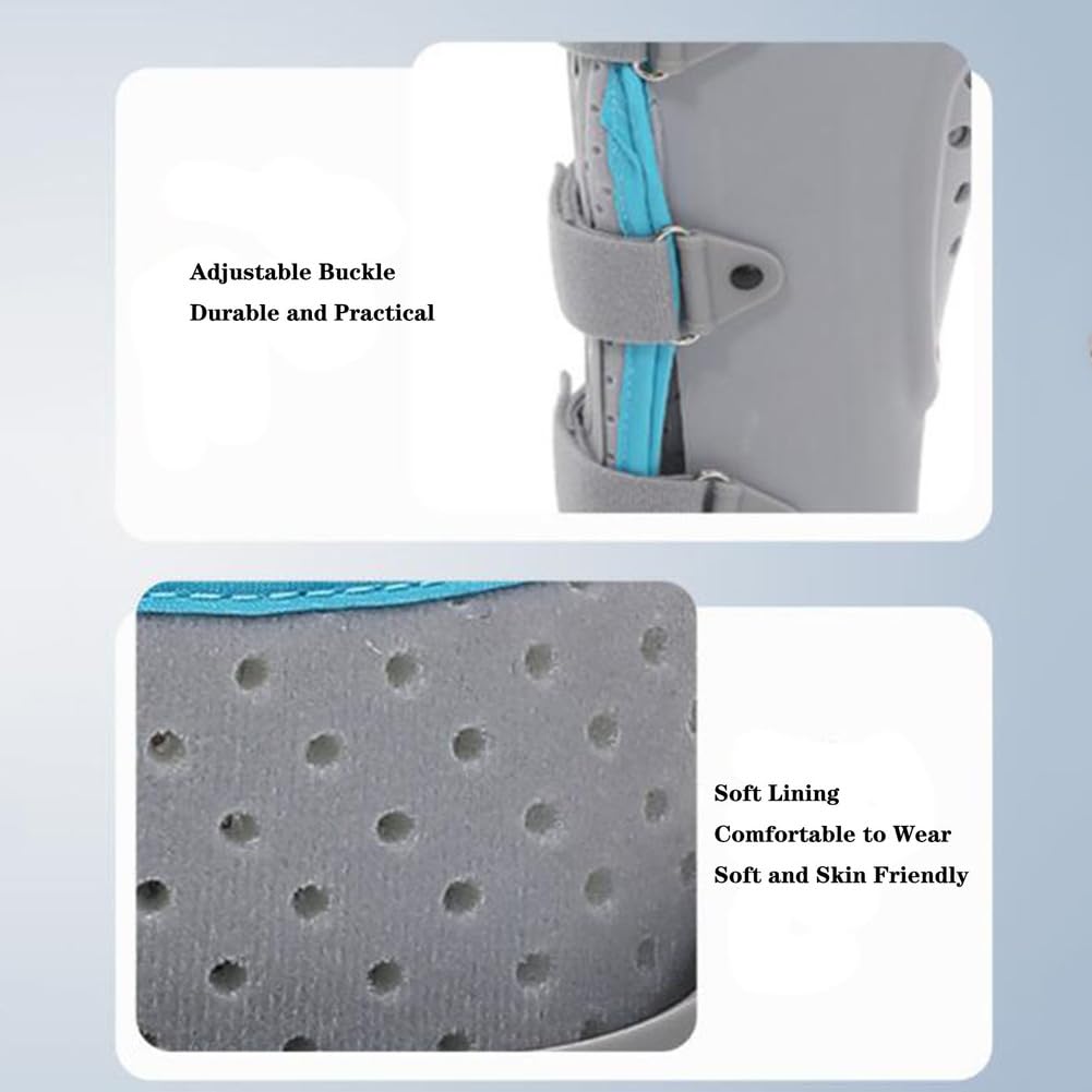 SFKLYU Tobillera Estabilizadora, Pie Caído Ortopédico, Férula para Pie Caído AFO, Soporte Ortopédico para Pie Caído para Caminar y Dormir, Ideal para Fascitis Plantar,Right,L