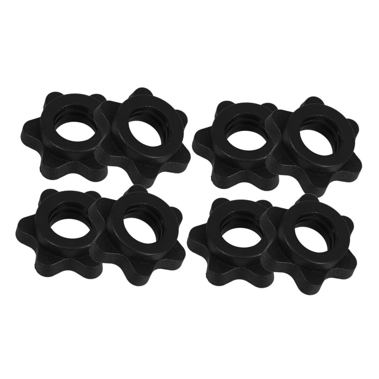 Abaodam 8pcs Barbell Dumbbell Buckle Nuts Spinlock Collars Nut Screw Clamps Durable Fitness Training