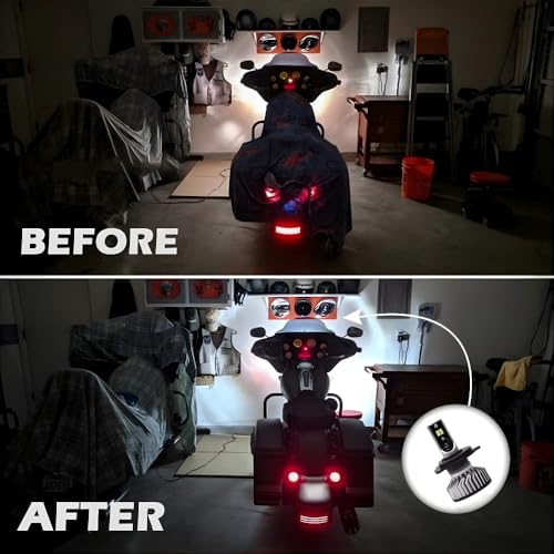 Image of H4 LED Headlight Bulb 30W AC /DC Dual Color White & Yellow High Brightness LED Lamp with Quick Heat Dissipation - Universal Headlight for Bike & Car (Pack Of 1)
