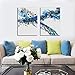 Canvas Wall Art Abstract Powder Ink Painting Prints Wall Artworks Pictures 2 Panels Canvas Print Wall Décor Paintings for Home Living Room Bedroom Decoration Office Framed Ready to Hang,20x28in x2pcs