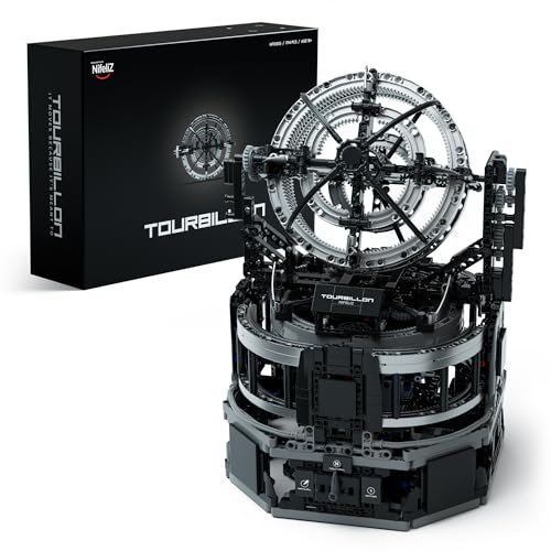 Nifeliz Tourbillon Modellbausatz Klemmbausteine Technik Sammler-Modell der Motorenserie Physikalisches Wissenschafts-Display-Set für Erwachsene Geschenk für Zuhause oder Büro NF10355