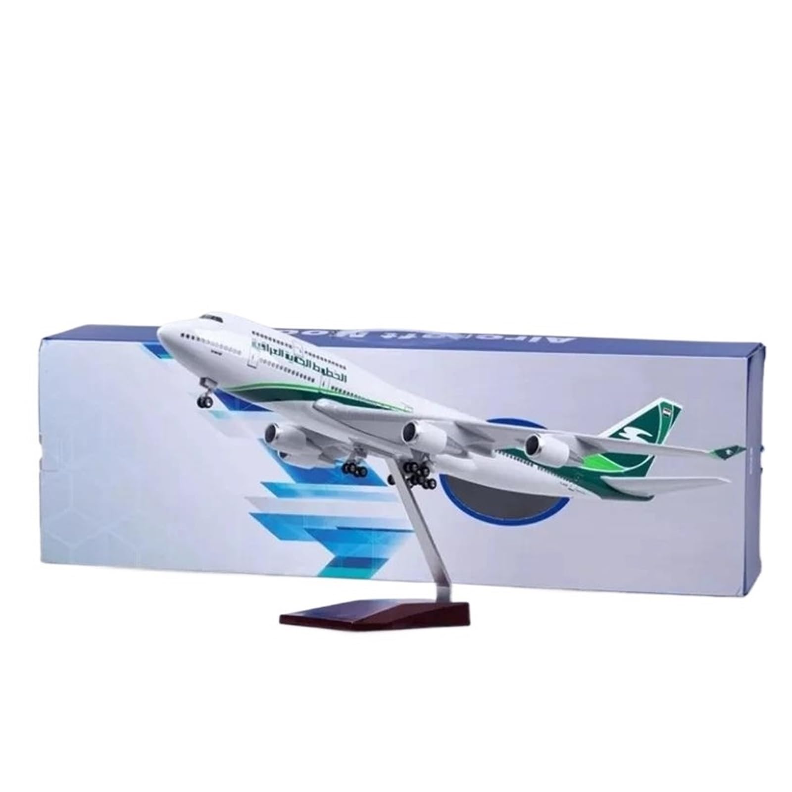 Skala samolotu 47cm 1/150 dla 747 IRAQI Airways Model samolotu Odlewany plastik Model samolotu ze stopu Model samolotu w symulowanej skali Nadaje się do wyświetlania (ze światłem)