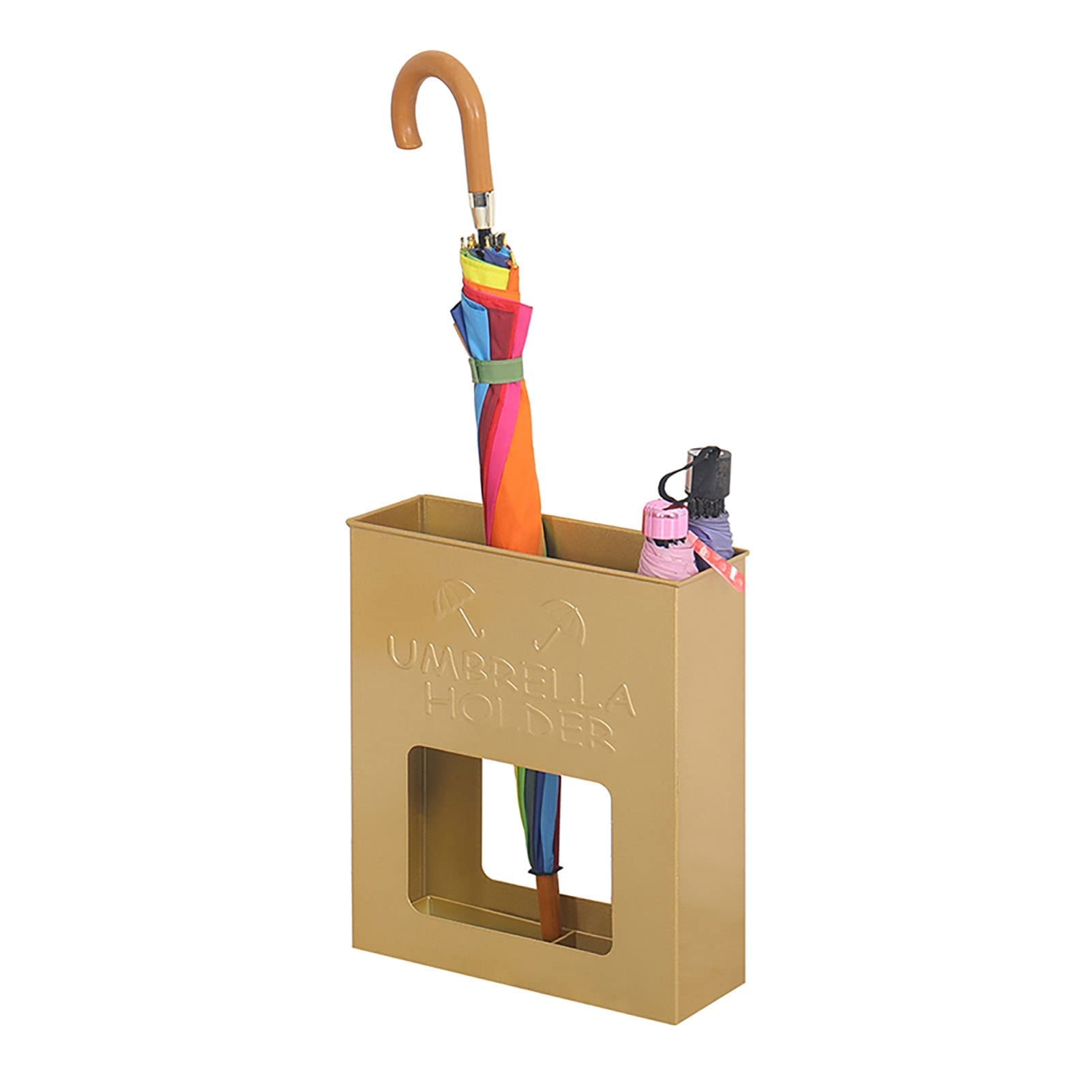 Porte-parapluie de couloir avec égouttoir pour stopper les sols mouillés