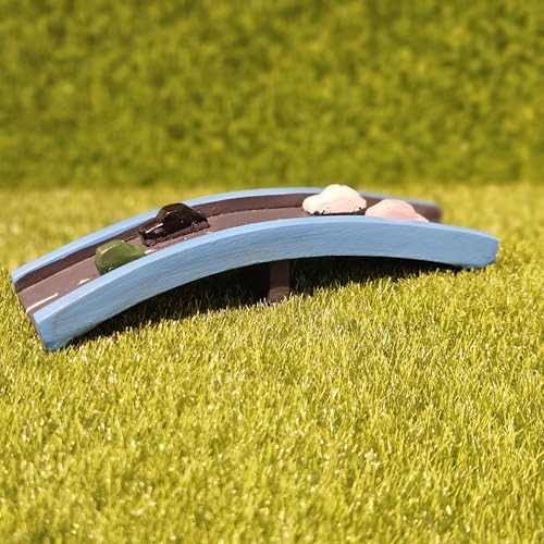 Image of Miniature Flyover Model for Garden Decor & Dollhouse | Resin Bridge Flyover Showpiece for Fairy Garden Terrarium Mini Village Landscape | Unique Gifting Collectible