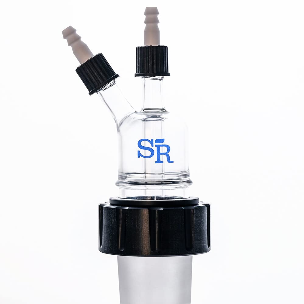 Separatory Funnel. 45/50 Laboratory Immiscible Separator. Glassware with Stopcock. Made in USA (2 Liter Funnel)