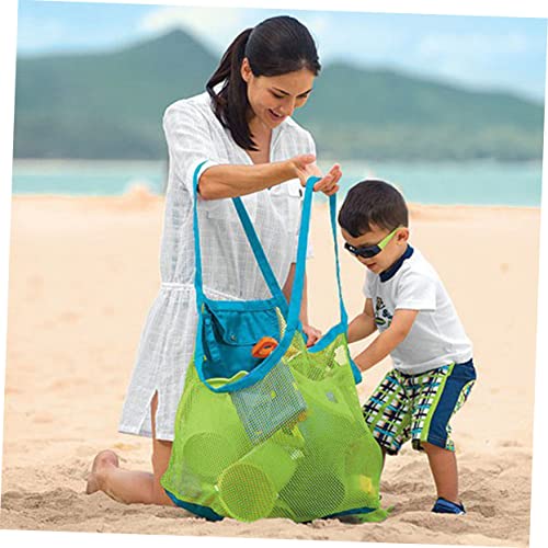 UPKOCH Beach Mesh Tote Bag for Sand and Shells Design with Heavy Duty Handles for Family Beach Pool Boat Activities2