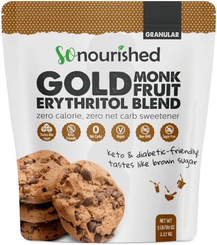 So Nourished GOLD - Brown Sugar Alternative 1:1 Sugar Replacement 80oz