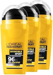 L'Oréal Men Expert Invincible Sport Deodorant Ball 50 ml - Pack of 3