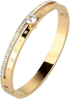 RYE Jewellery for women/Girls Stylish Gold Plated Zircon Diamonds Bracelet for Girls/Ladies Bangle