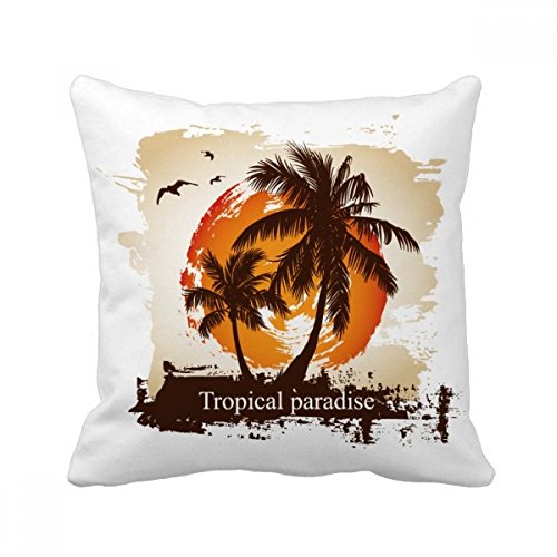 Cadeau accueil canapé décor coussin plage tropicale multicolore
