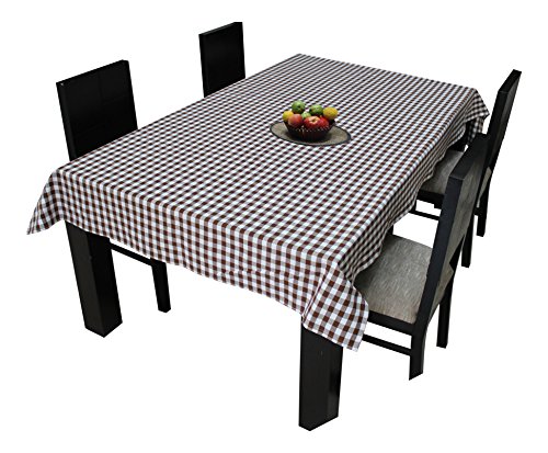 Image of AIRWILL Branded, 100% Cotton Gingham Checks with Multicolor Combos of 4 /6 Seater Tablecloth, Sized 140cm Width and 140cm Length