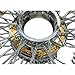 DGJ 13x7 Reverse 72 Diamond Spokes with Gold Nipples & Hub Ring Lowrider Wire Wheel Rims