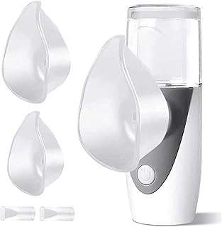 Rails Inhalateur Portable Mini-Brouillard Cool Inhaler Machine Handheld Handheld Humidificateur Vapeur Humidificateur Inhalateur pour Adultes et Enfants