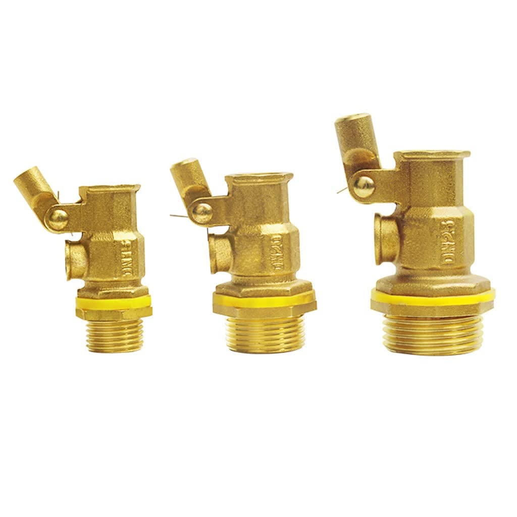 Válvula de flotador para depósito de agua, Válvula de bola flotante for tanque agua fría y caliente (1/2", 3/4" 1")(DN25)