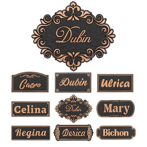 Kavitode Personalized Horse Stall Name Plate - 8'' x 6.1'' Custom Horse Name Sign Plate,Pet Name Sign for Outside,Stall,Barn,Stable Metal & Acrylic No Fade?Adhesive Option(Style 4)