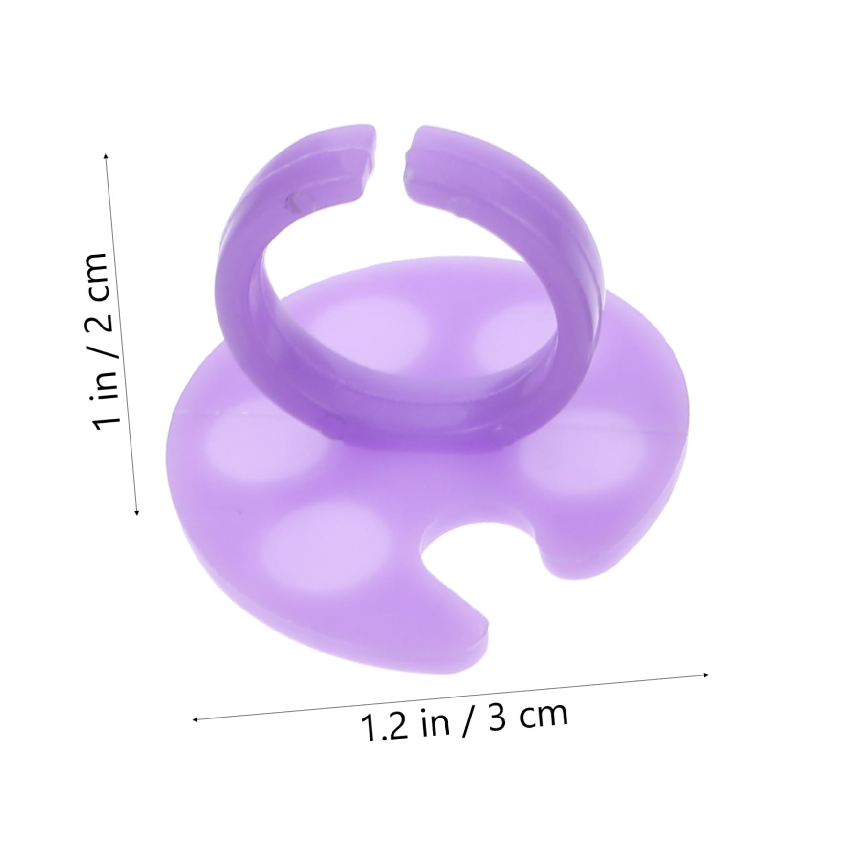 Didiseaon Nail Tool Palette 10pcs Nail Art Polish Mixing Plate Polish Glue Container Makeup Pallet Random