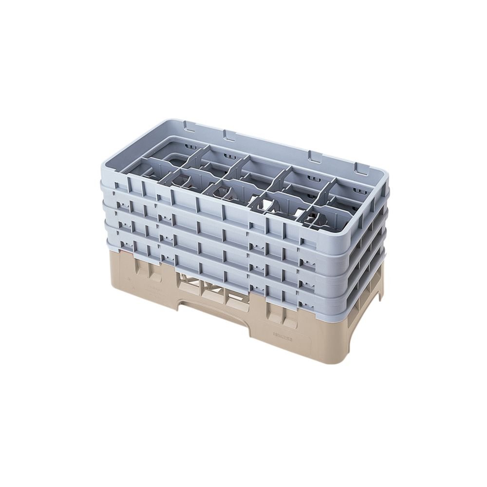 Camrack Glass Rack, W/4 Extenders, Half Size, 10'' X 19-3/4'' X 10-1/2'', 10 Compartments, 3-1/2'' (2 Pieces/Unit)