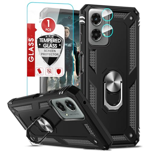 Coque Moto G 5G 2024 noire antichoc avec protège-écran verre