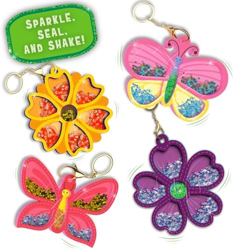 Skillmatics Shake-its β Flowers & Butterflies, Glitter Craft Kit for Kids - 2