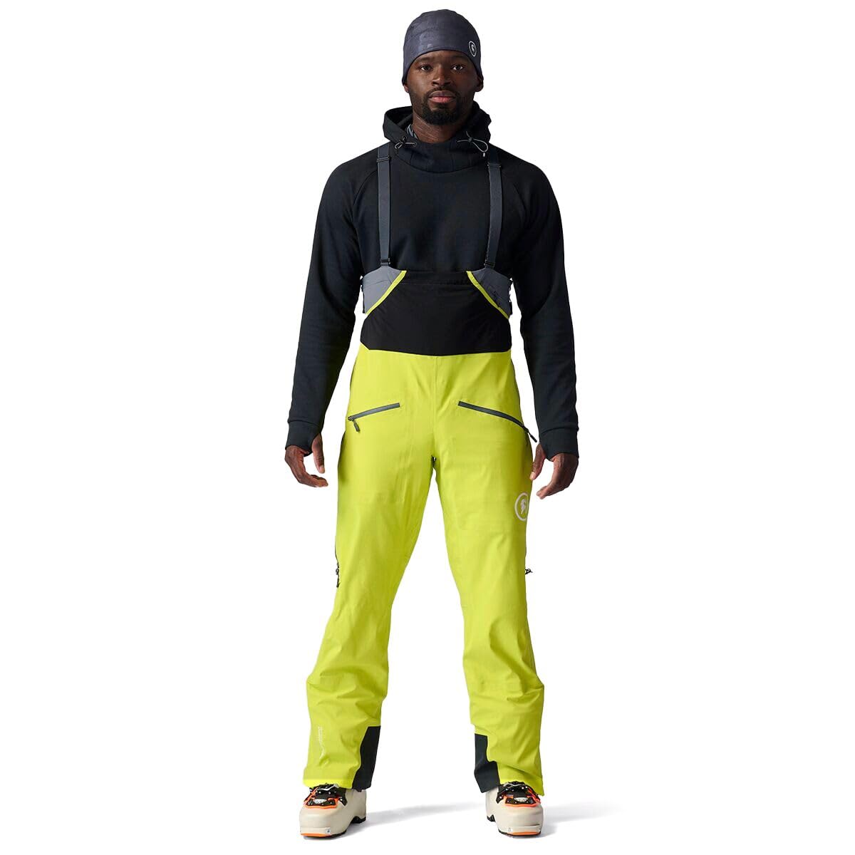 GORE-TEX WINDSTOPPER Hybrid Touring Bib Pant - Men's, Lime Punch, S