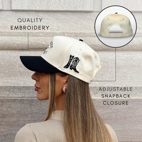 Image of Vintage Western Trucker Hat | Men & Women | Country Cute Caps for Cowgirls Cowboys | Camo Denim Embroidered Cotton | Snapback