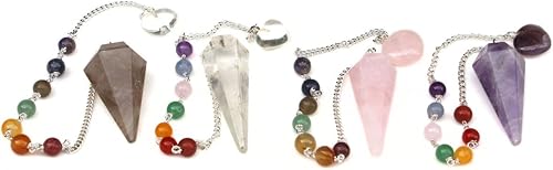 Jet Unique - Cuarzo rosa surtido, meditación de equilibrio, adivinación de radiestesia, Gema, cristal