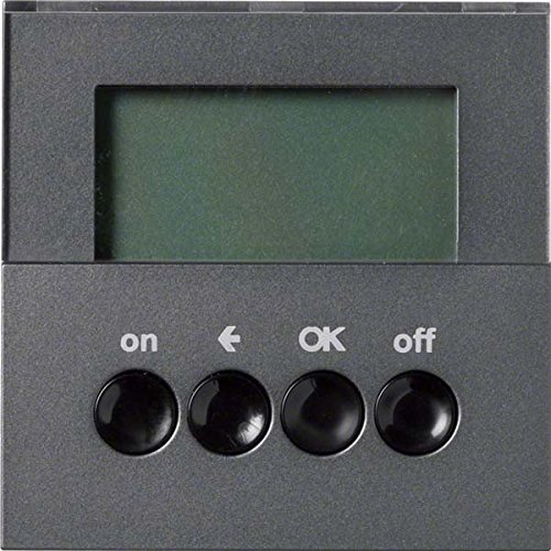Preisvergleich Produktbild Hager Funk-Schaltuhr quicklink WYC427Q anthrazit Jalousiesteuerung 3250617031103