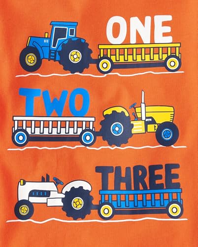 The Children's Place Baby-Boys and Toddler Dino,Animals,Sharks Long Sleeve Graphic T-Shirts,3 Pack3