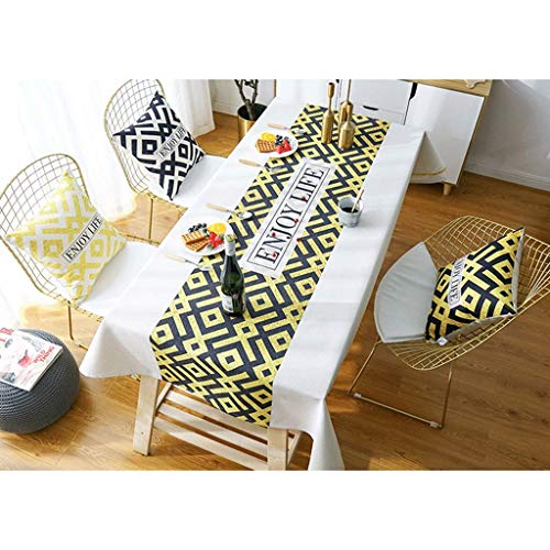 Nappe de table en coton et lin de qualité supérieure 120cm - 4
