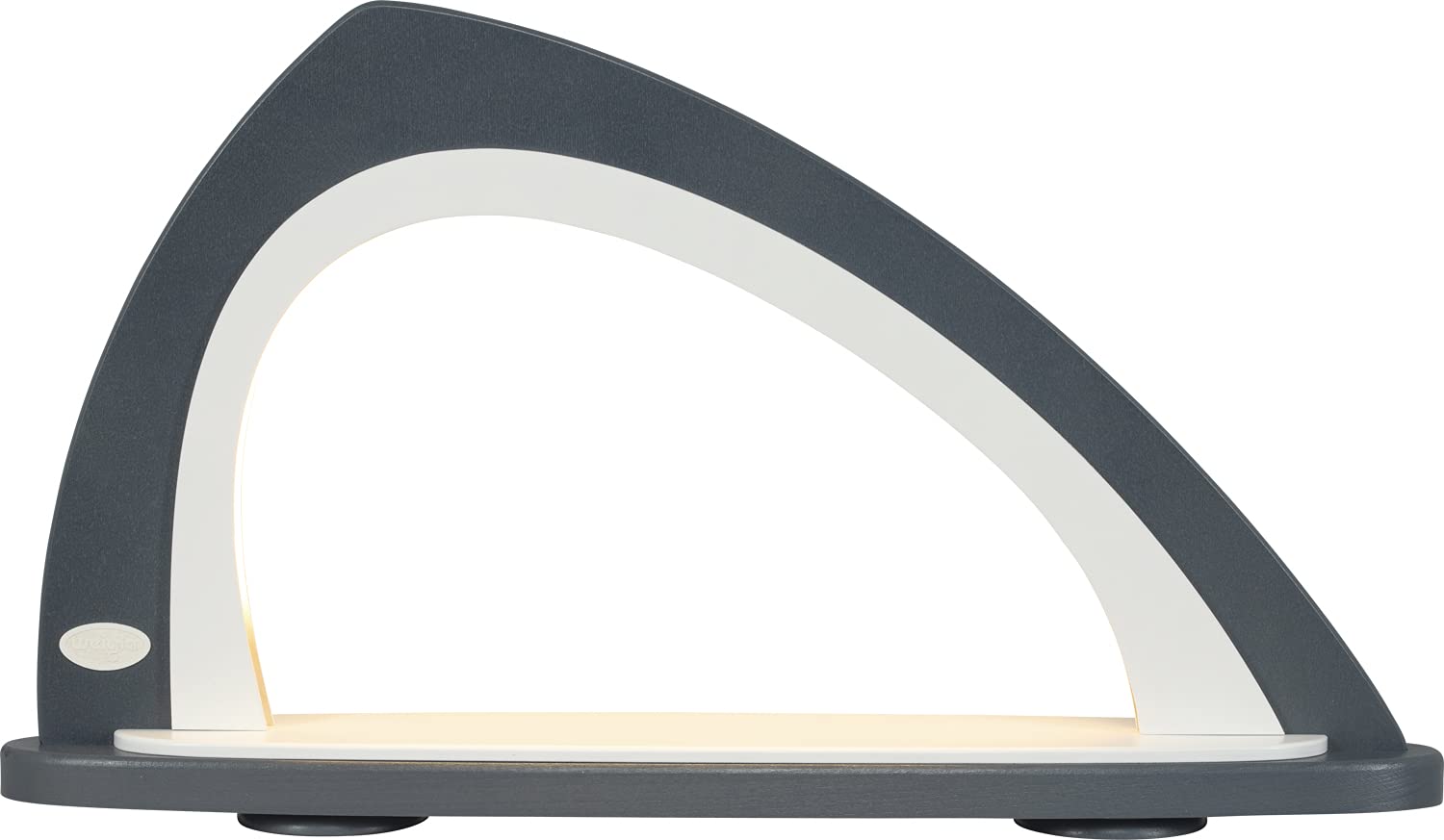 Arc à LED asymétrique weigla luminaire design gris blanc