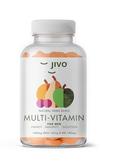JIVO Multivitamins For Men With Omega 3 & Herbs Vitamins B1, B2, B3