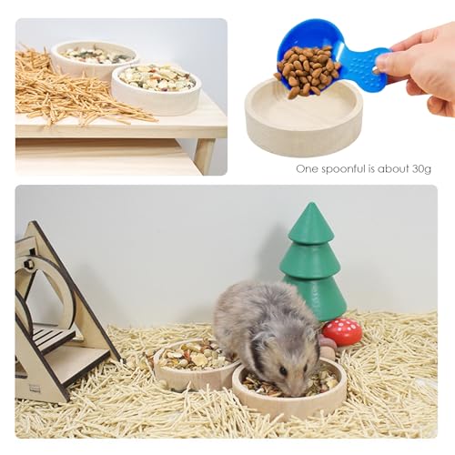 Non-Drip Rabbit Water Bottle, Small Pet Water Dispenser with Feeding Spoon & Food Bowl, Water Bottle for Rabbit, Guinea Pig, Hamster, Chinchilla - Image 4