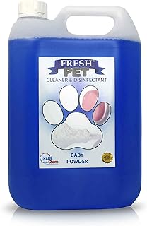Trade Chemicals Fresh Pet Kennel/Cattery Disinfectant and Deodoriser - 5L (BABY POWDER)