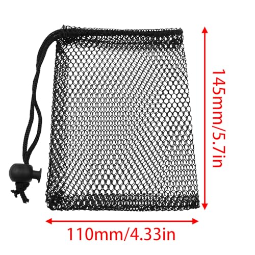 DJF Small mesh bag Black mesh drawstring bag Small drawstring mesh bag small drawstring bag mesh bags drawstring mesh bag Sturdy drawstring mesh bag -6pcs3