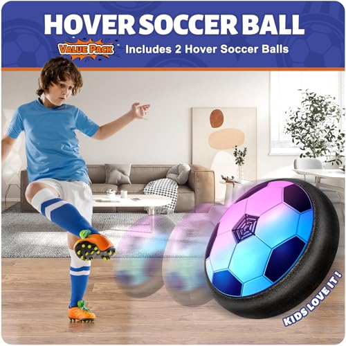 image for Officygnet 2 Pack Hover Soccer Ball Toys Gifts for 5, 6,7, 8-12 Year O