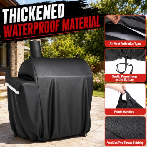 Image of Utheer 600D Waterproof Grill Cover for Royal Gourmet CC1830 /CC1830V Grill