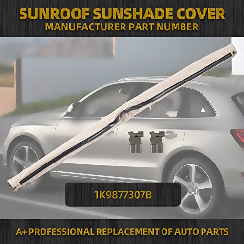 image for Dasbecan Panoramic Sunroof Sun Shade Corn Curtain Cover Compatible wit