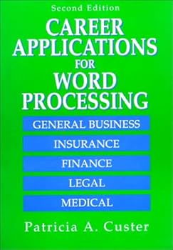 Hardcover Career Applications for Word Processing Book