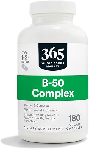 Miniatura 5 de 365 by Whole Foods Market, Complejo de vitamina B50, 90 cápsulas vegetales