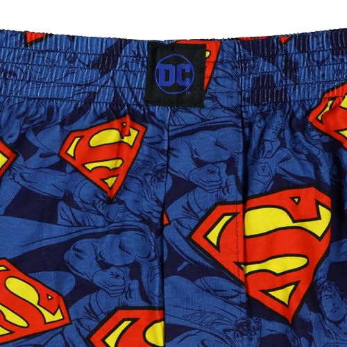 INTIMO DC Comics Superman Boxer Shorts Men's Man of Steel S Shield Logo Lounge Underwear3