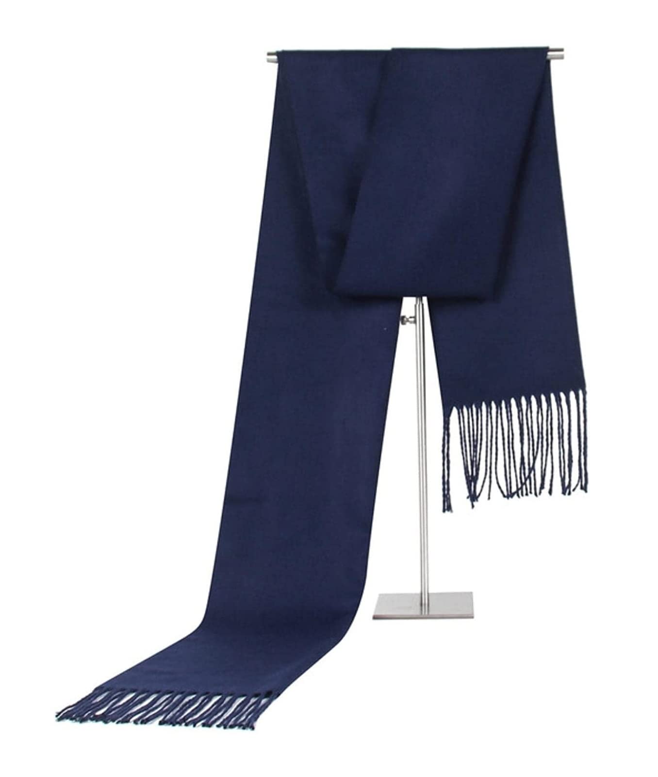 Sciarpa Scialle Sciarpa Da Uomo Inverno Singolo Tinta Unita Sciarpa Da Uomo Imitazione Cashmere Nappa Stola Elegante