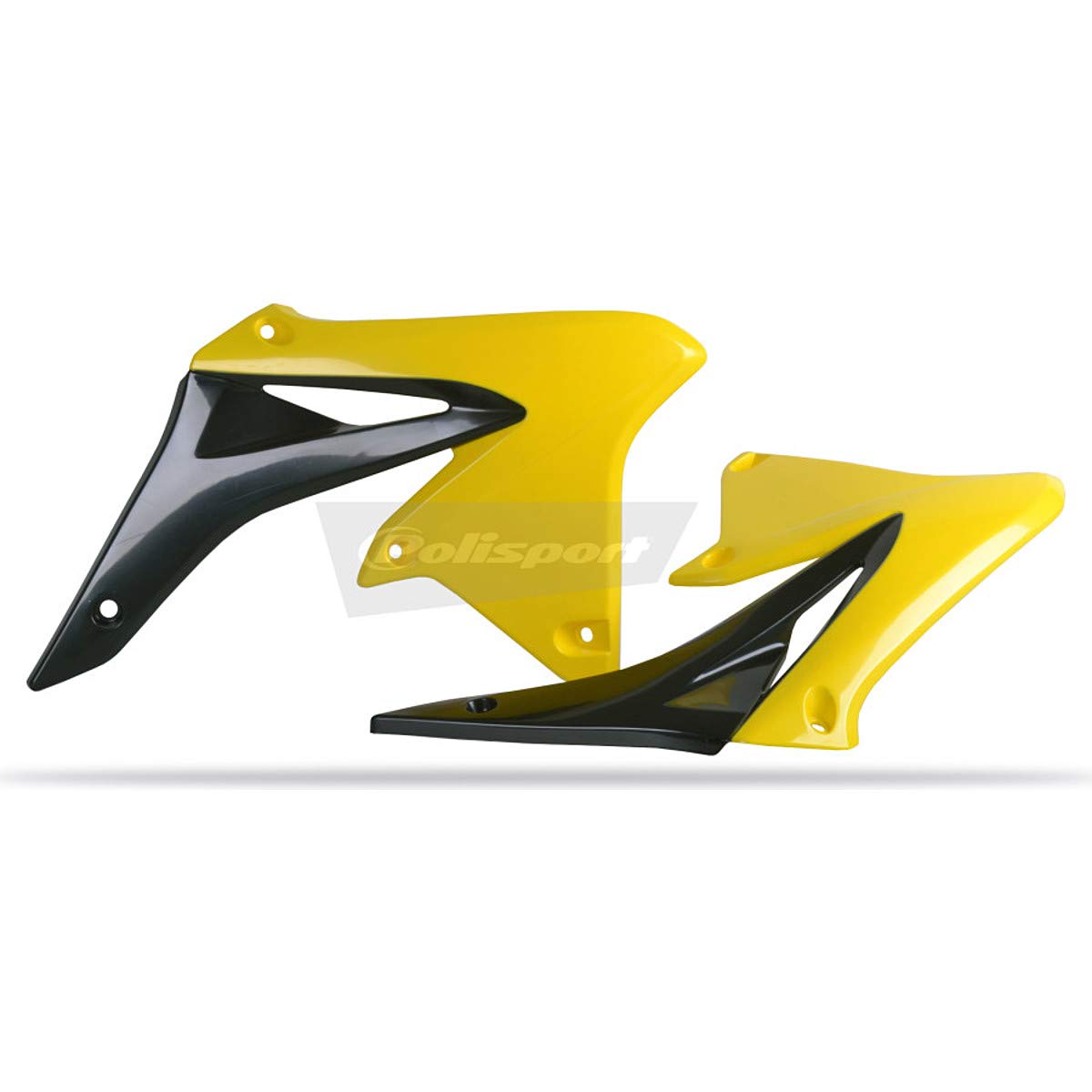 Polisport 8413600003 - Copriradiatore Robusti E Durevoli Compatibile Con Le Moto Suzuki A Colori Nero/Giallo - 4