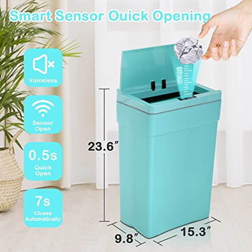 Caneca de basura automática 13 galones con sensor de movimiento miniatura 2