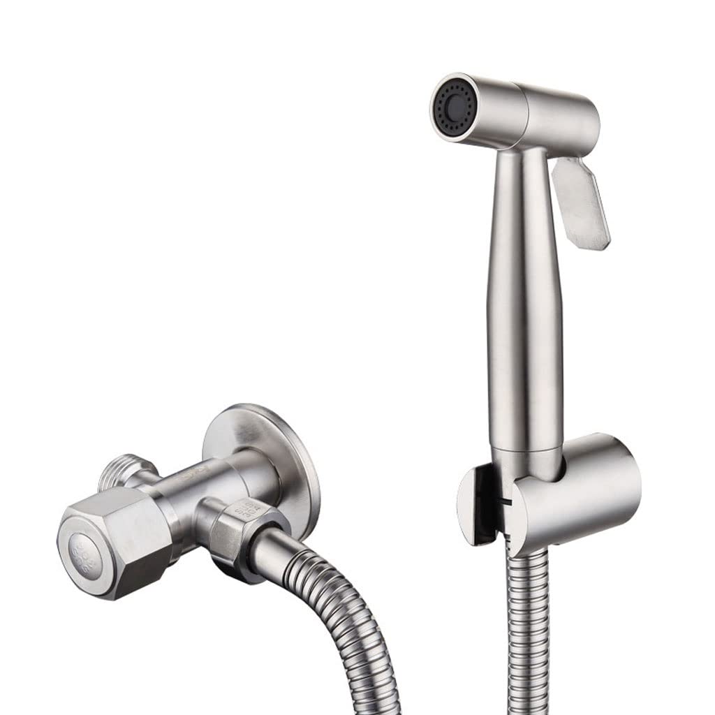 Pulvérisateur de robinet de toilette en acier inoxydable avec pistolet de pulvérisation à main