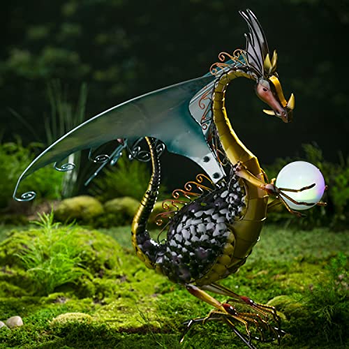 Figura Decorativa Dragón para Jardín 13.75x19x25.4 in miniatura 5