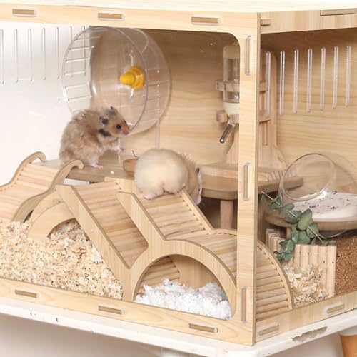 Échelle d'escalade pour hamster et tunnel d'activité en bois - 3