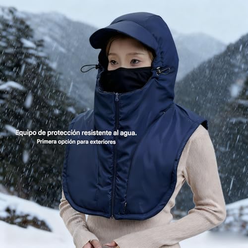 Opdestn Gorro para El Invierno,de Cabeza Transpirable con Cubierta Facial,de Cabeza de Esquí de Invierno Impermeable al Viento | para Esquí, Snowboard, Senderismo, Trabajo, Deportes - imagen 2
