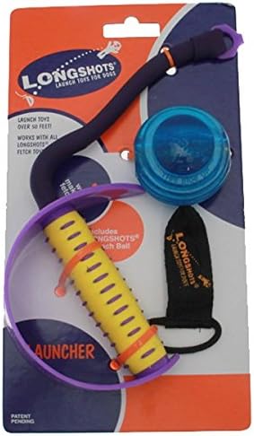 Ortiga Longshots Large Launch Ball With Launcher Blue